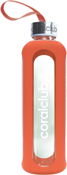 Bottiglia in vetro Clear Water, arancione