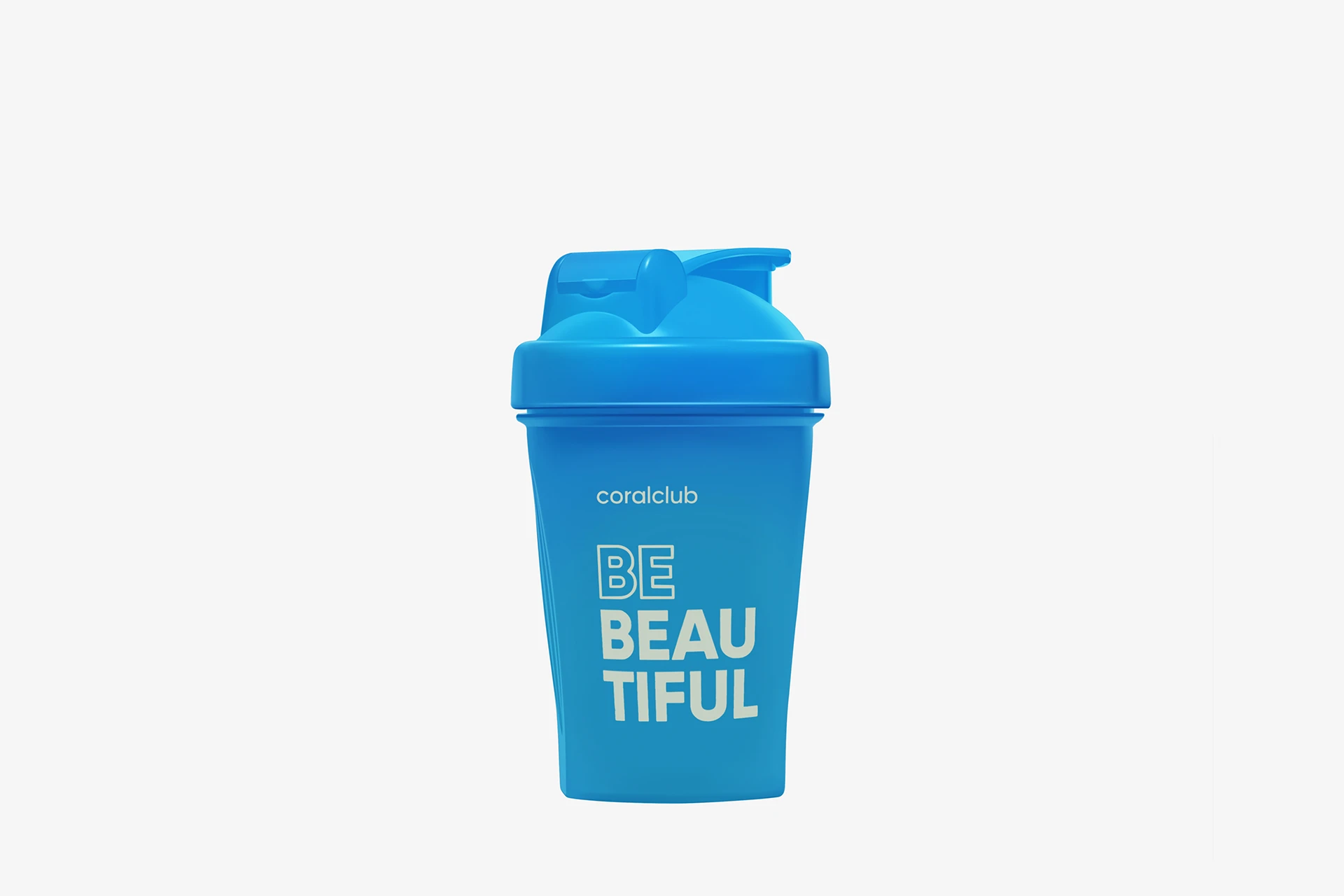 Shaker Coral Club Be beautiful 400 ml, blu