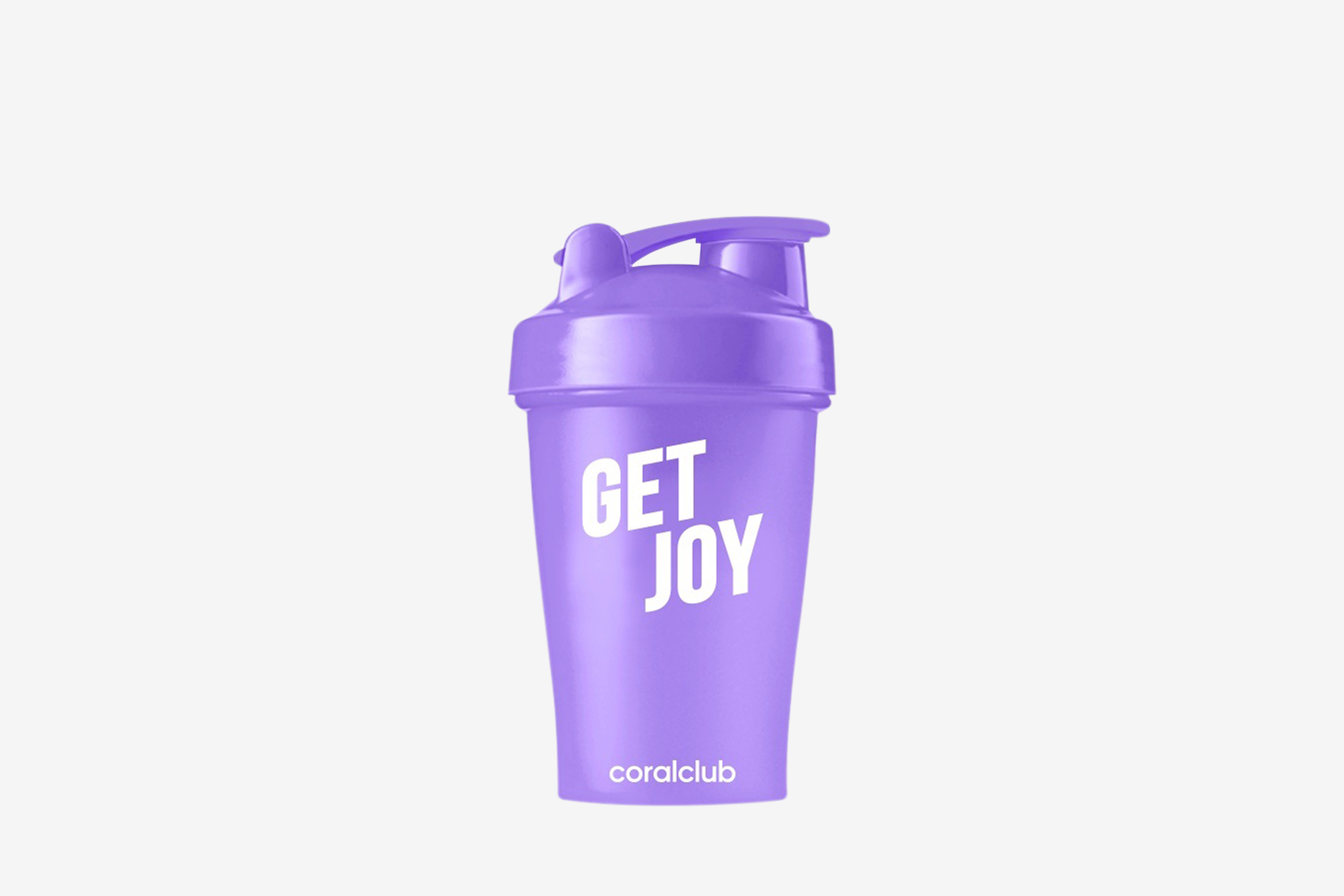 Shaker Coral Club Get joy 400 ml, lavanda